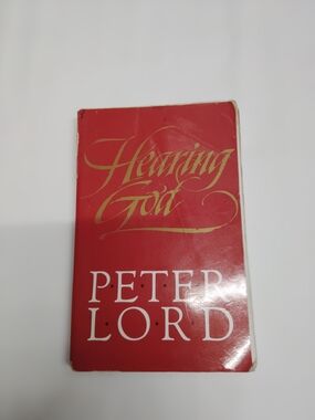 Bakers Red and Gold 'Hearing God' Book Cover